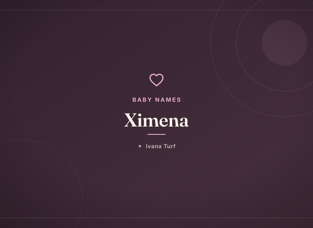What Does the Name Ximena Mean? Origin, Meaning & Popularity — Ivana Turf